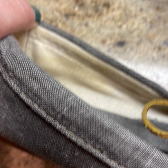 MINNETONKA canvas gray boat shoes size 7 - Picture 10 of 11